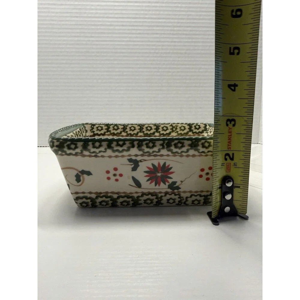 Temp-tations by Tara Holiday Loaf Pan – 12oz Rectangular Stoneware – Plastic Lid